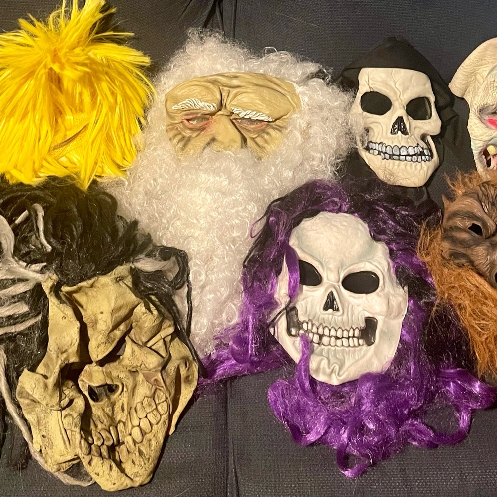 7 Piece Colorful Halloween Costume Masks Collection